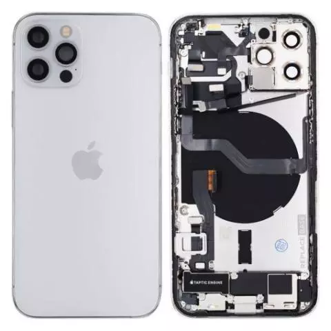 Back Housing Replacement For IPhone 12 Pro 6.1” – Frame, Battery Door & Parts Kit