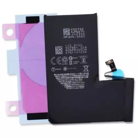 REPART iPhone 13 Mini Uyumlu Güçlendirilmiş Yüksek Kapasite Batarya - 2406 mAh