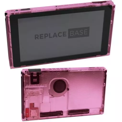 Switch Transparent Shell Buy For Nintendo Switch Console | Full ClearView Transparent Pink ...