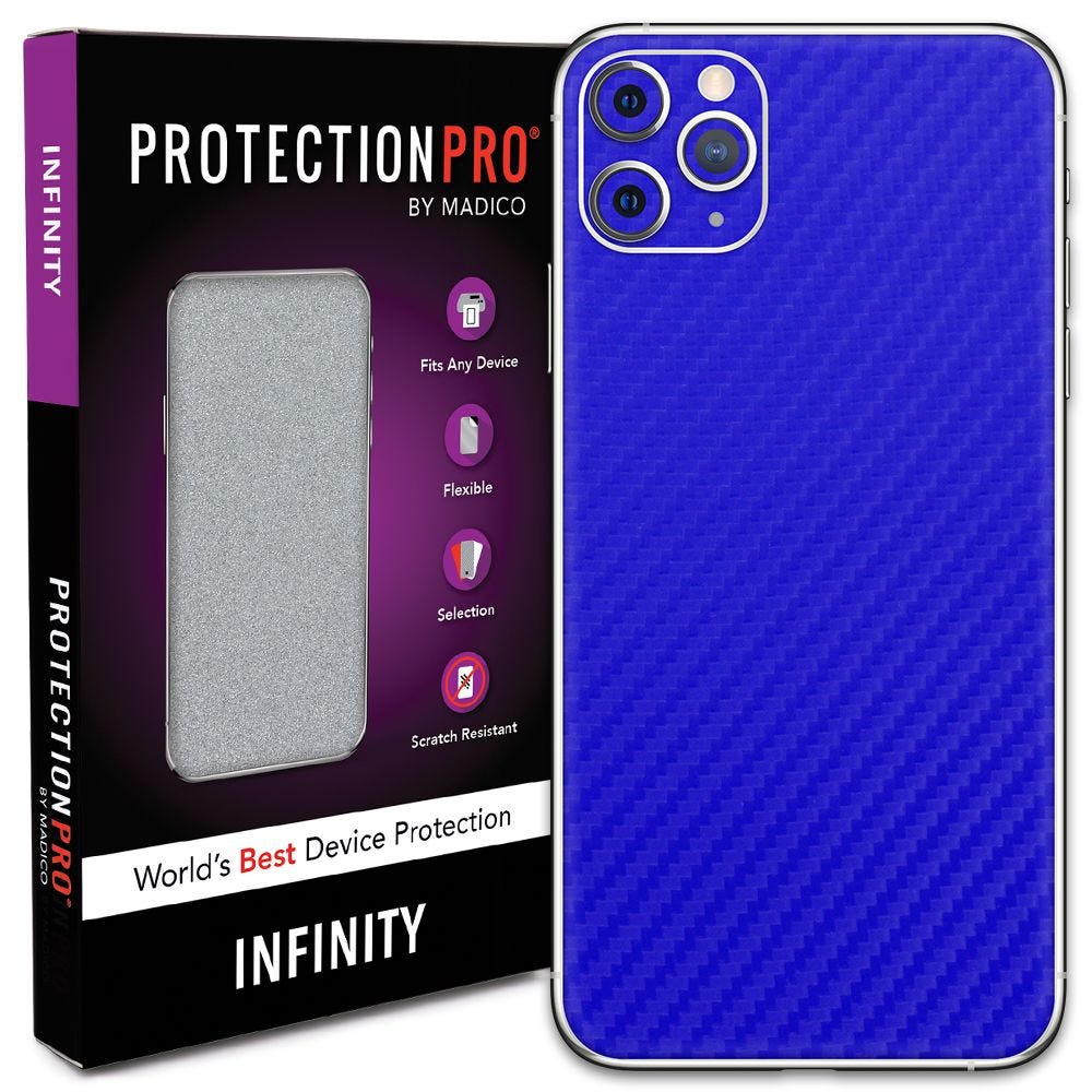 Protection Pro Infinity Series Carbon Fiber Device Body Armour Small Royal Blue Carbon 10 Pack