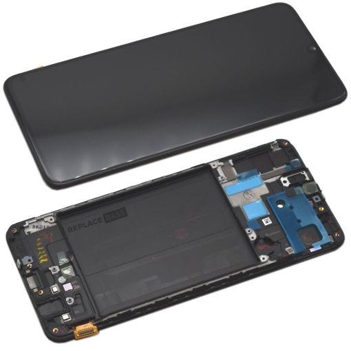 Replacement AMOLED Touch Screen Assembly with Frame for Samsung Galaxy A70 A705