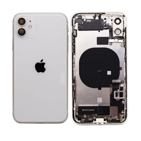 Back Housing With Parts | Original Pull / Reclaimed | iPhone 11 | White | Reclaimed (Grade C)