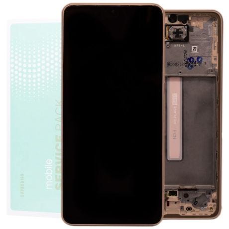 Genuine Samsung A33 5G / A336 | Replacement AMOLED Touch Screen Assembly With Chassis | Peach | Service Pack | GH82-28143D