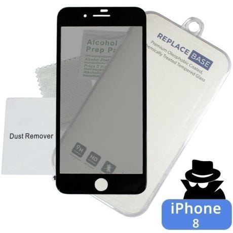 iPhone 8 Premium Full 3D Screen Protector Privacy View Black