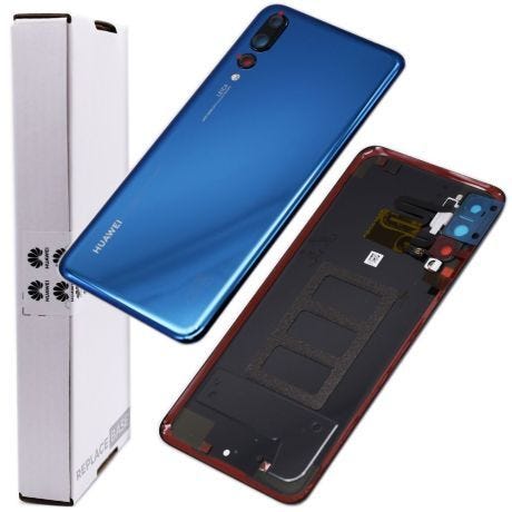 Genuine Huawei P20 Pro | Replacement Battery Cover / Rear Panel With Camera Lens | Blue | Service Pack | 02351WRT