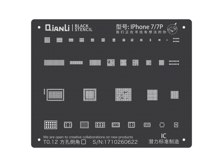 iPhone 6 Plus Ic Chip Bga Direct Heating Reballing Stencil Template