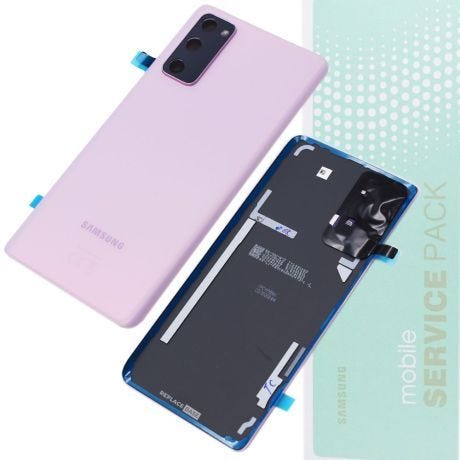 Genuine Samsung S20 FE / G780 | Replacement Battery Cover / Rear Panel With Camera Lens | Cloud Lavender | Service Pack | GH82-24263C