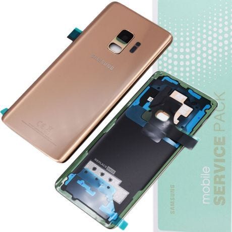 Genuine Samsung S9 / G960 | Replacement Battery Cover / Rear Panel With Camera Lens | Sunrise Gold | Service Pack | GH82-15865E