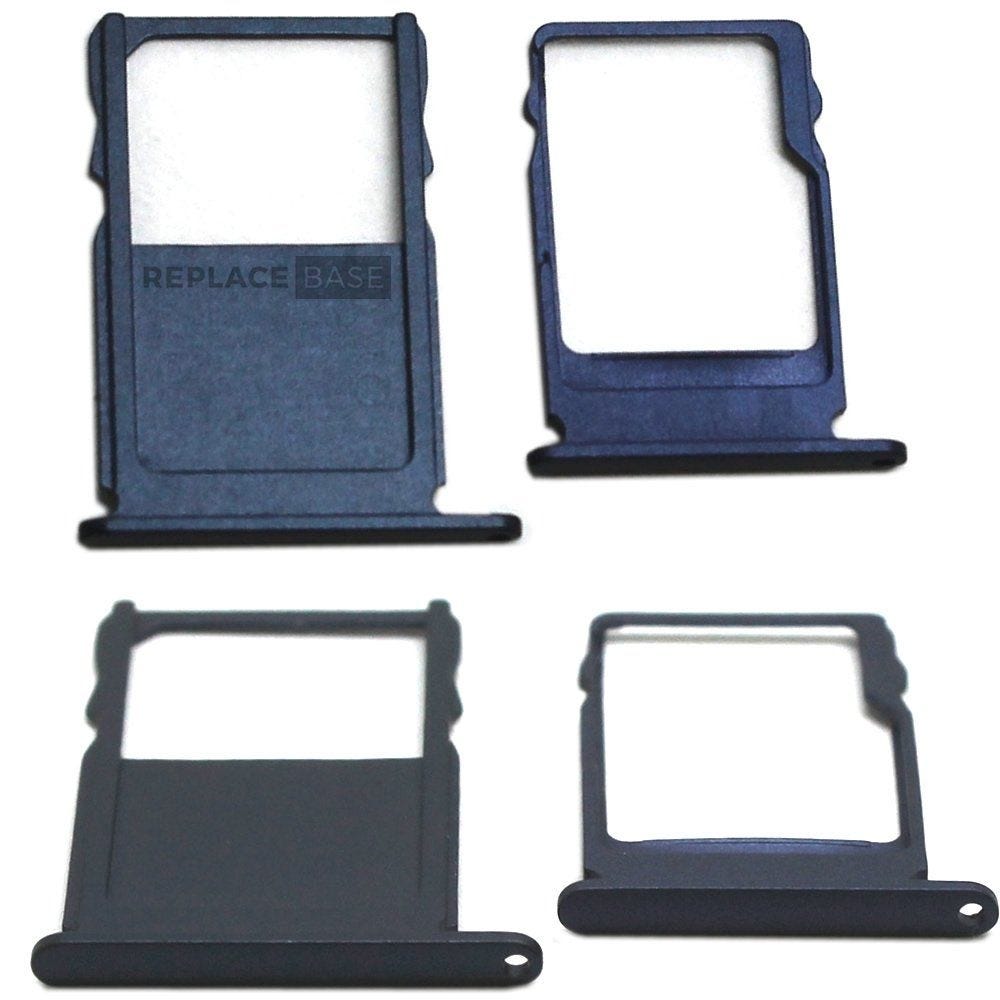 Nokia 3 Replacement SIM & SD Card Tray Holder Set Blue